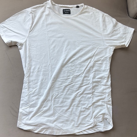 Cuts Clothing White Short Sleeve Tee - Picture 3 of 3